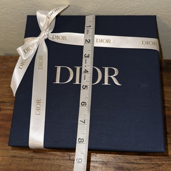 Dior Blue Gift Box with Tissue and Ribbon - Picture 8 of 11